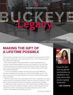 Buckeye Legacy Newsletter Cover Fall 2021