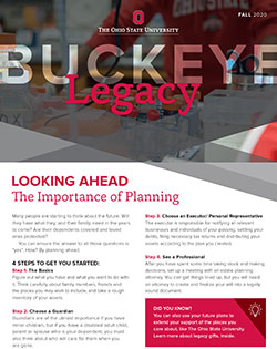 Buckeye Legacy Newsletter Cover Fall 2020