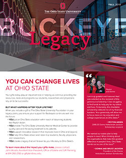 Buckeye Legacy Newsletter Cover Fall 2019